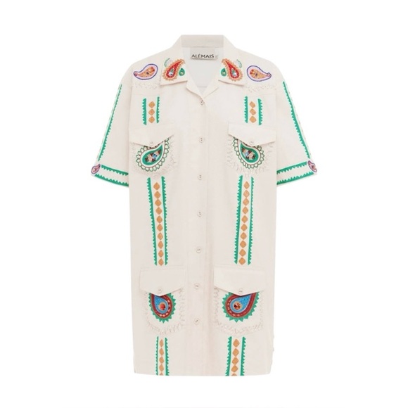 NWT ALEMAIS PEGGY MINI DRESS - SIZE US 2 - Picture 6 of 13